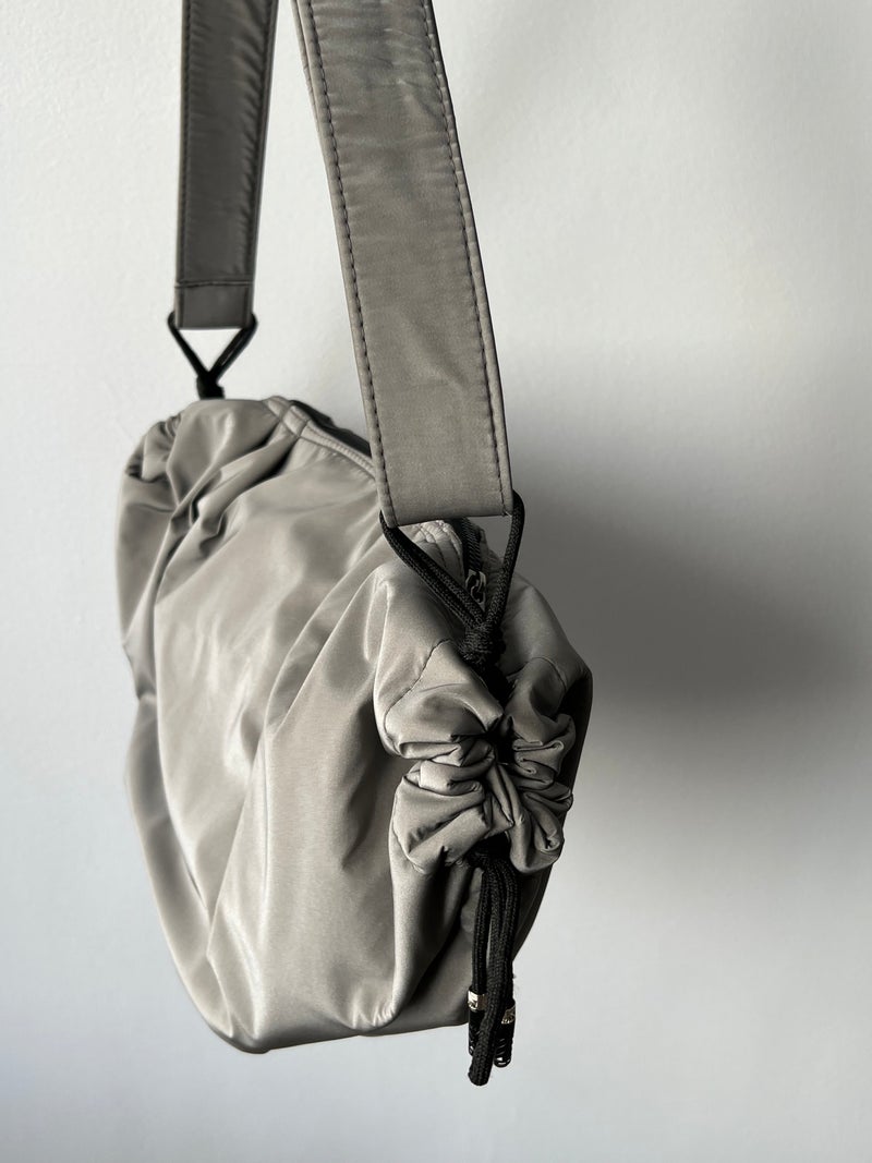 Zuri Medium String Bag - Grey - Image 2